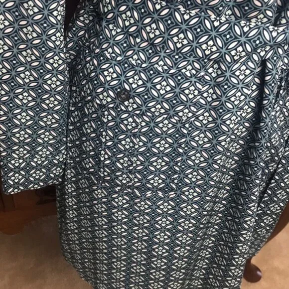 BR Factory Geometric Shirt Dress Size 6 - Picture 3 of 8